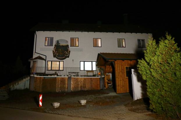 A house where six people were found dead is seen in Boeheimkirchen