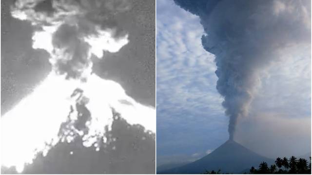 Eruptirali vulkani Popokatepetl i Soputan! Pepeo zacrnio nebo
