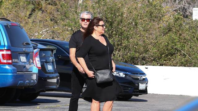 *EXCLUSIVE* Pierce Brosnan and his wife Keely were seen at Paulina Porizkova's book signing in Malibu