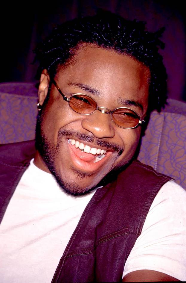 Malcom-Jamal Warner relaxes during a break on at TV show taping in Los Angeles 1990 Credit: Ron Wolfson / Rock Negatives / MediaPunch