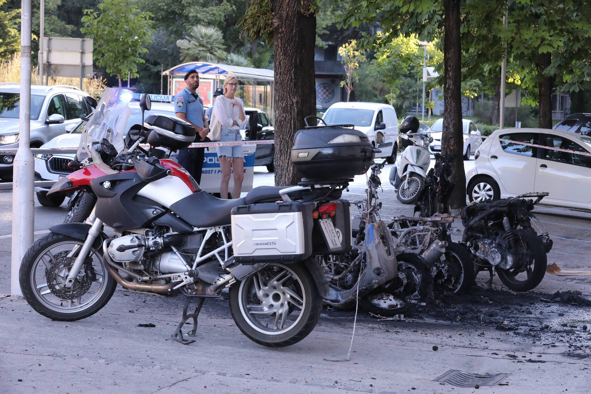 Split: U ranim jutarnjim satima gorjeli motocikli u Gundulićevoj ulici