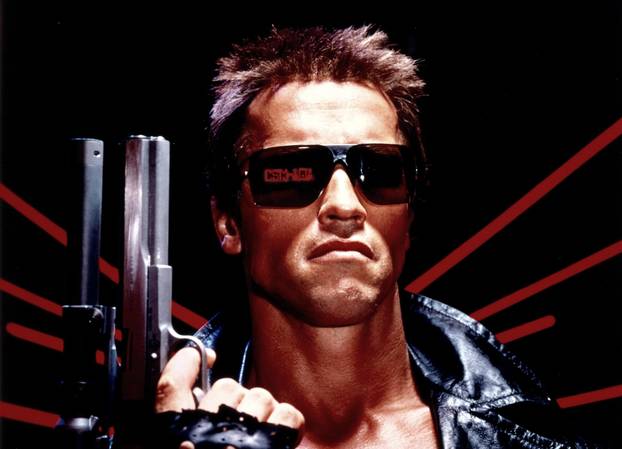 Terminator (1984) et al. artwork with Arnold Schwarzenegger