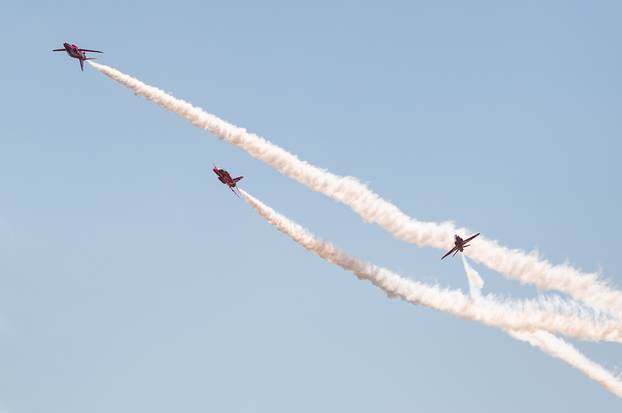 Zadar: Krila Oluje i akrobatska grupa Britanskog ratnog zrakoplovstva predstavili letačke programe