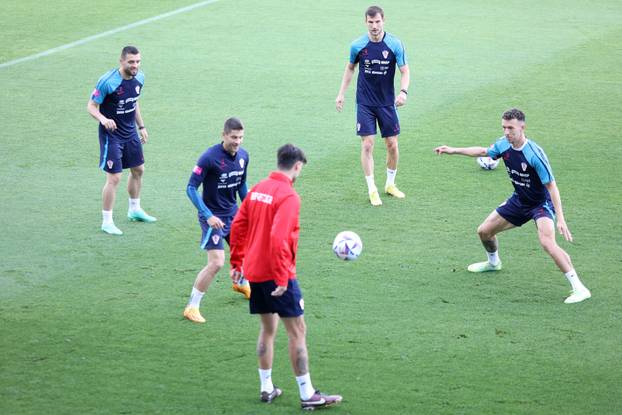 Rijeka: Trening Hrvatske nogometne reprezentacije bez Marka Livaje koji je napustio reprezentaciju