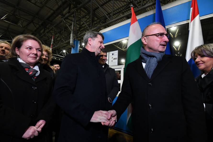 Proslava ulaska Republike Hrvatske u schengenski prostor na graničnom prijelazu Goričan-Letye 