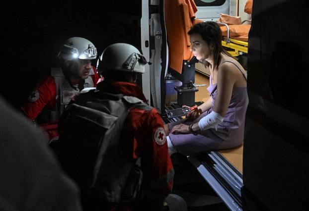 Aftermath of a Russian drone and missile strike in Zaporizhzhia