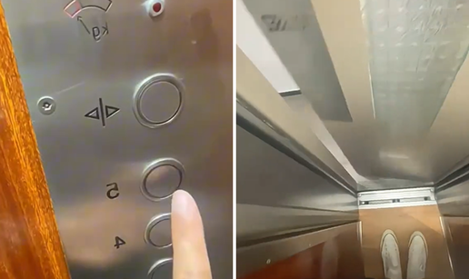 Već nas hvata klaustrofobija... Biste li se usudili ući u ovaj lift?