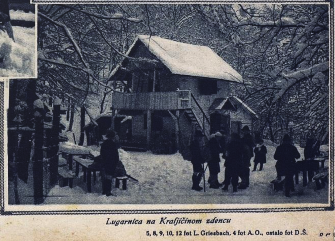 Lugarnica, gdje su nekad prvi Sljemenski skijaši spavali, 1929.