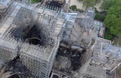 Nevjerojatne snimke iz zraka: Notre Dame dan nakon požara