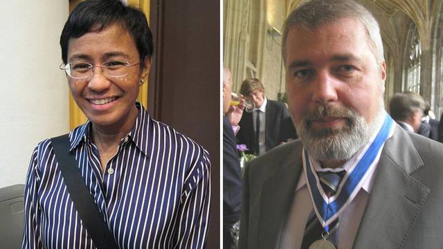 Dobitnici Nobelove nagrade za mir su novinari Ressa i Muratov