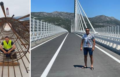 Olimpijac sudjelovao u izgradnji mosta: 'Naš Pelješki most diše! Kad je vruće 'ide' prema Stonu'