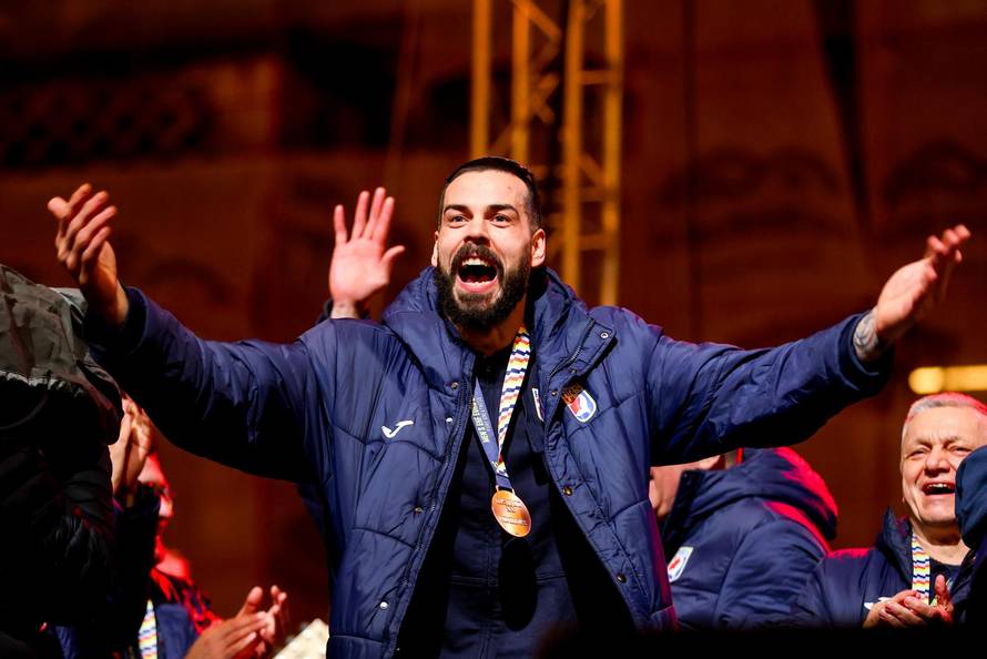 Zagreb: Svečani doček rukometnih reprezentativaca nakon osvojene bronce na Europskom prvenstvu