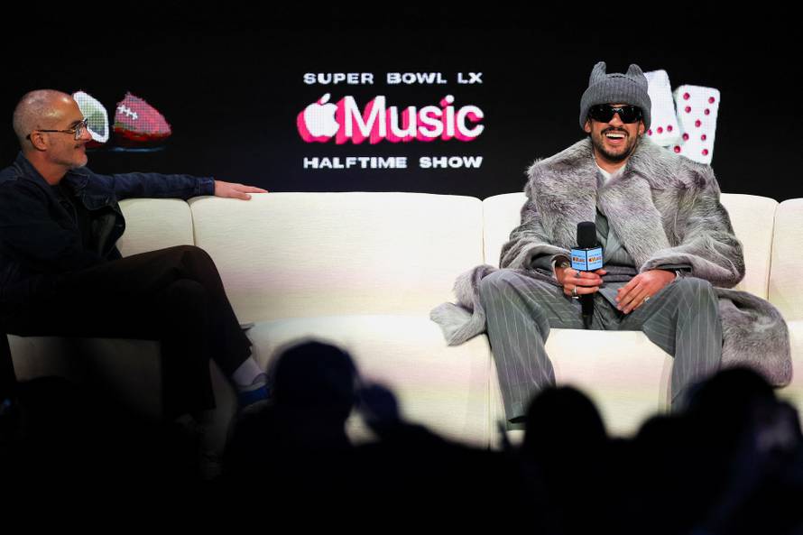 Bad Bunny holds halftime show press conference ahead of Sunday's performance at the Super Bowl LX in San Francisco
