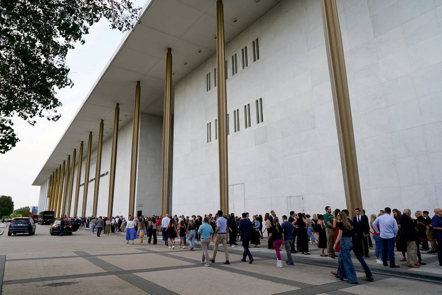 Vigil for conservative activist Charlie Kirk in Washington, D.C.