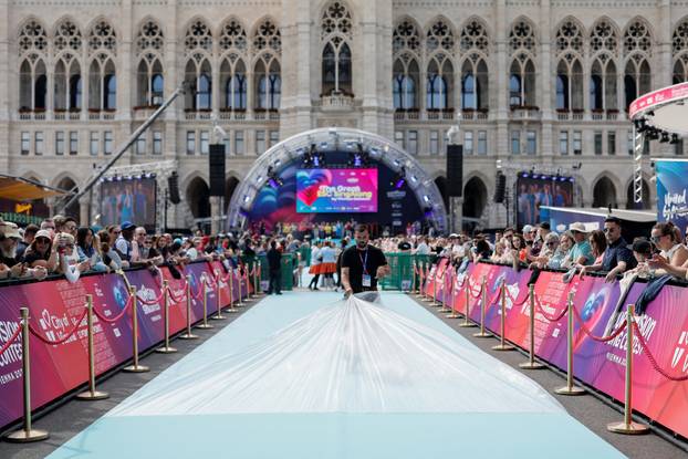 Eurovision Song Contest's 'Turquoise Carpet' event in Vienna