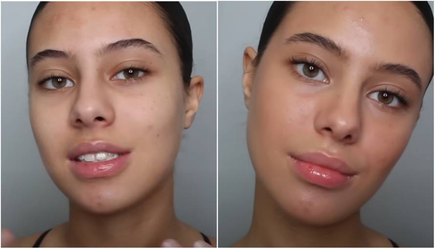 Pogledajte razliku između lica bez šminke i 'no make-up looka'
