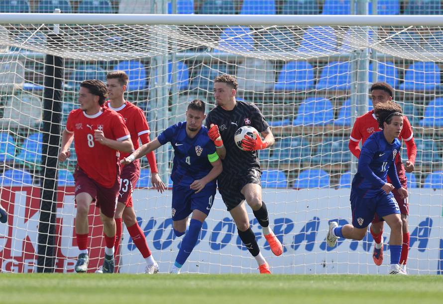 Varaždin: Elitno kolo kvalifikacija za Euro U-19 2025./2026., skupina 3, 1. kolo, Hrvatska - Švicarska