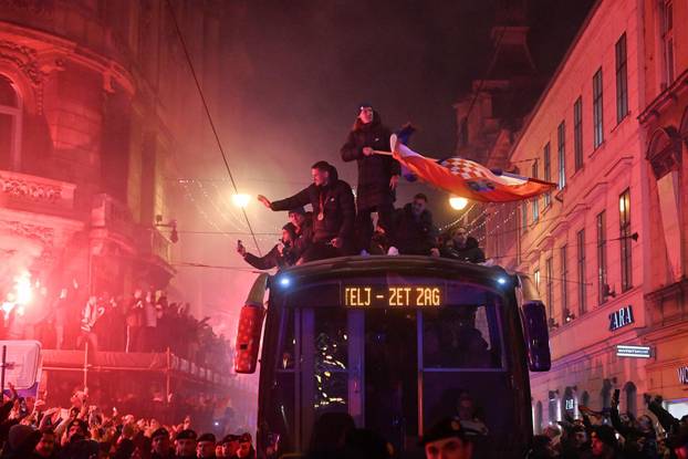 ARHIVA - 2022. Zagreb: Svečani doček nogometaša nakon osvojenog trećeg mjesta na SP-u u Katru