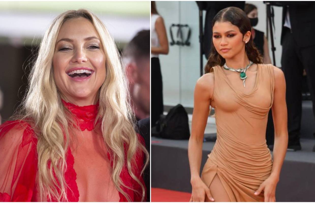 Kate Hudson na crvenom tepihu šetala bez grudnjaka, Zendaya zablistala u haljini boje kože