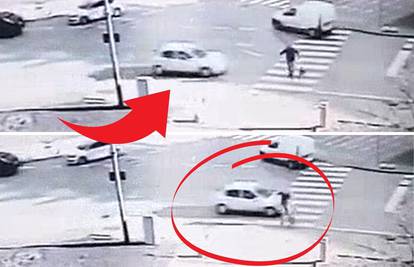 Dramatična snimka iz Zadra: Na sredini zebre vidio je jureći auto