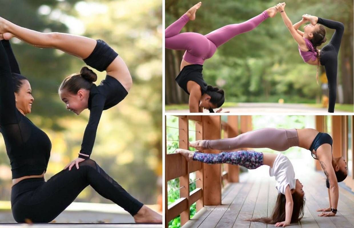 Mama i kći zajedno treniraju jogu: Nema poze koju ne znaju