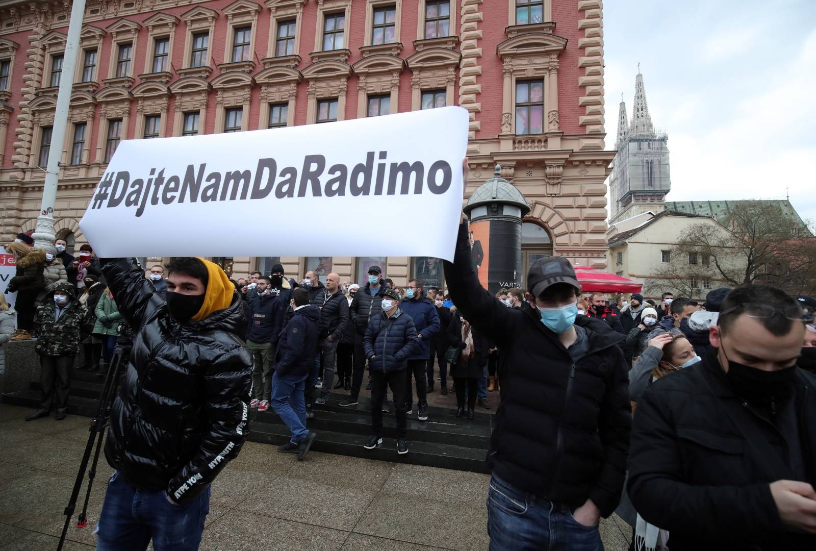 Zagreb: Prosvjed poduzetnika zbog neadekvatnih ekonomskih mjera