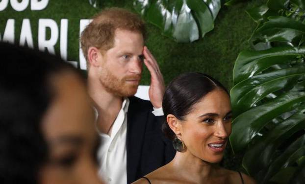 Prince Harry and Meghan Markle dazzle on red carpet at premiere of 'Bob Marley: One Love' in Kingston, Jamaica.