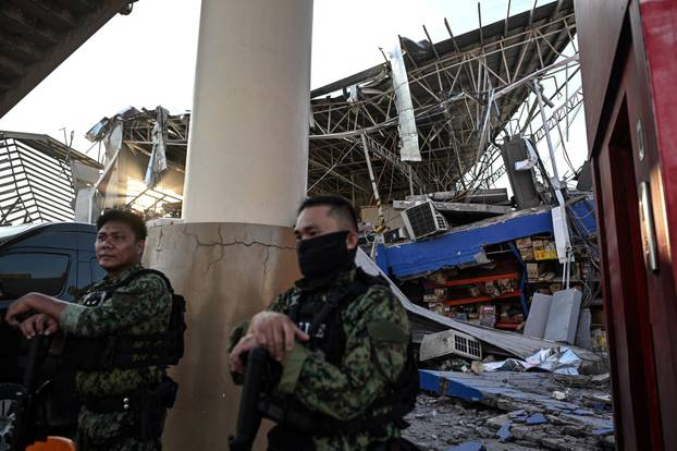 Aftermath of earthquake in southern Philippines