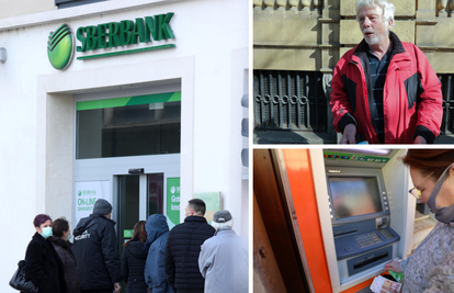 Klijenti Sberbanke htjeli spasiti svoju ušteđevinu: 'Do novca ne mogu, ruke su mi vezane'