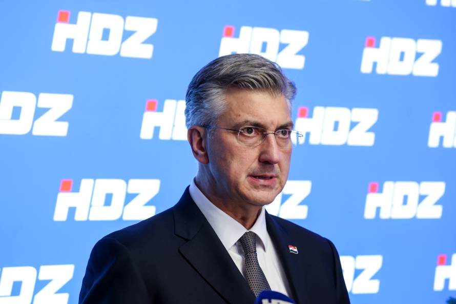 Zagreb: Izjava za medije Andreja Plenkovića nakon sjednice HDZ-a