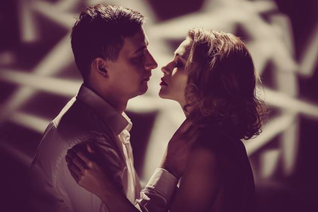 Romantic couple in love