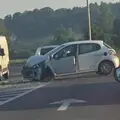 FOTO Jedan ozlijeđen u sudaru dva automobila u Zagorju