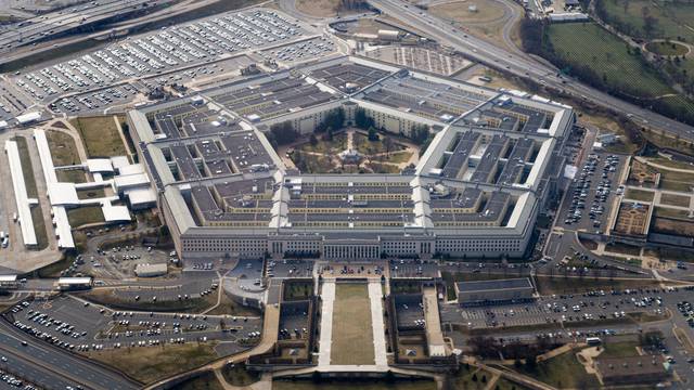 FILE PHOTO: Aerial view of the Pentagon is seen in Washington