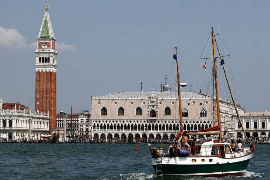 Venice ahead of the expected wedding of Amazon founder Jeff Bezos and Lauren Sanchez
