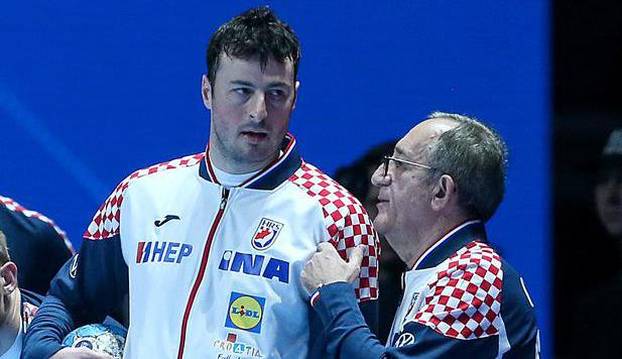 Stockholm: Zagrijavanje igrača prije finalne utakmice Europskog rukometnog prvenstva