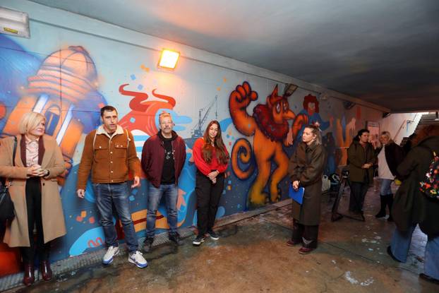 Rijeka: Predstavljanje murala tri autora u pothodniku kod tržnice