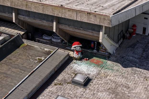 Sarajevo: Pogled iz zraka na dvoranu Skenderija