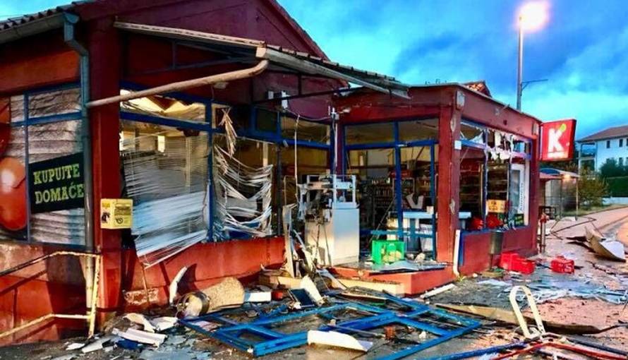 Raznijeli bankomat: Detonacija uništila gotovo cijelu trgovinu!
