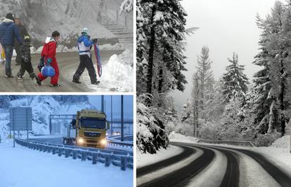 Stigla prava zima: Snijeg čak i u Dalmaciji, bura radi probleme