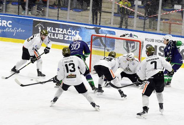 Sisak: Prva polufinalna utakmica doigravanja Alpske lige KHL Sisak - HC Merano