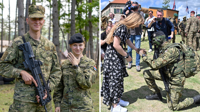 Prosidba na Kninskoj tvrđavi! Poručnica Tea za 24sata: 'Šok, nisam znala gdje prsten ide...'