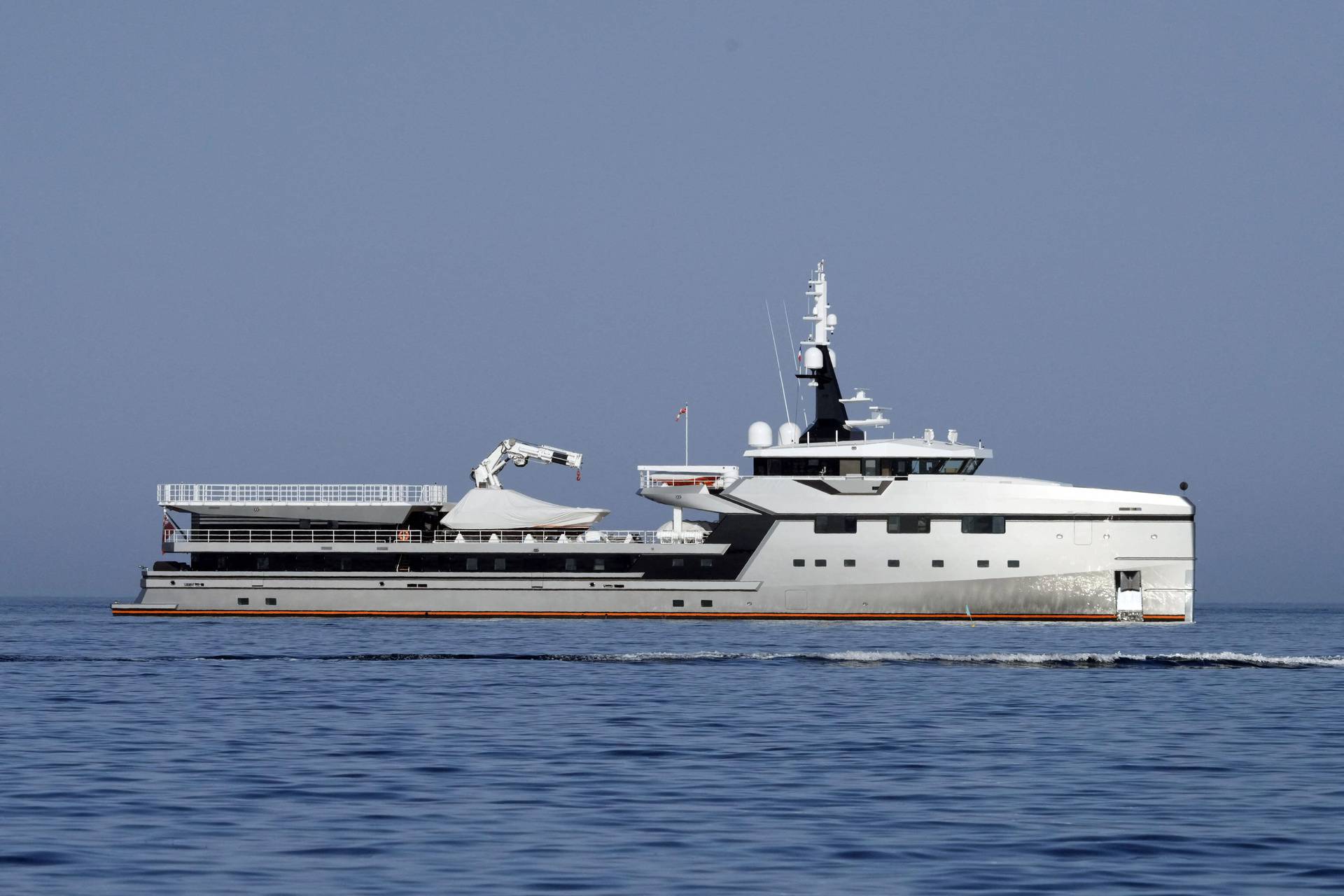 Jeff Bezos' Yacht Support Vessels - Antibes