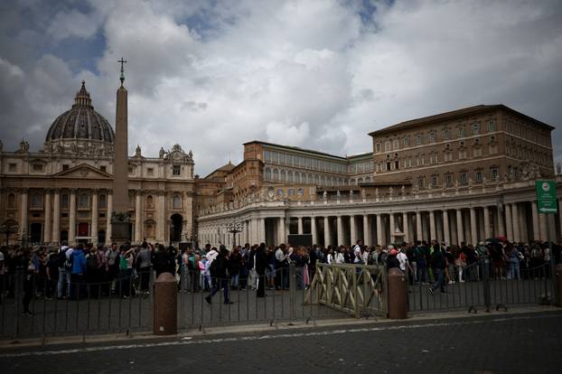 Pope Francis lies in state in St. Peter's Basilica at the Vatican