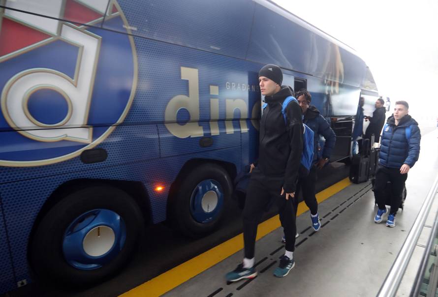 Zagreb: Odlazak GNK Dinamo na okršaj s Atalantom