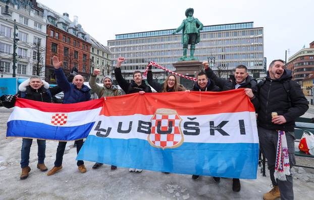 Oslo:  Navijači iz Velike Gorice prvi su započeli s navijanjem  na ulicama grada 