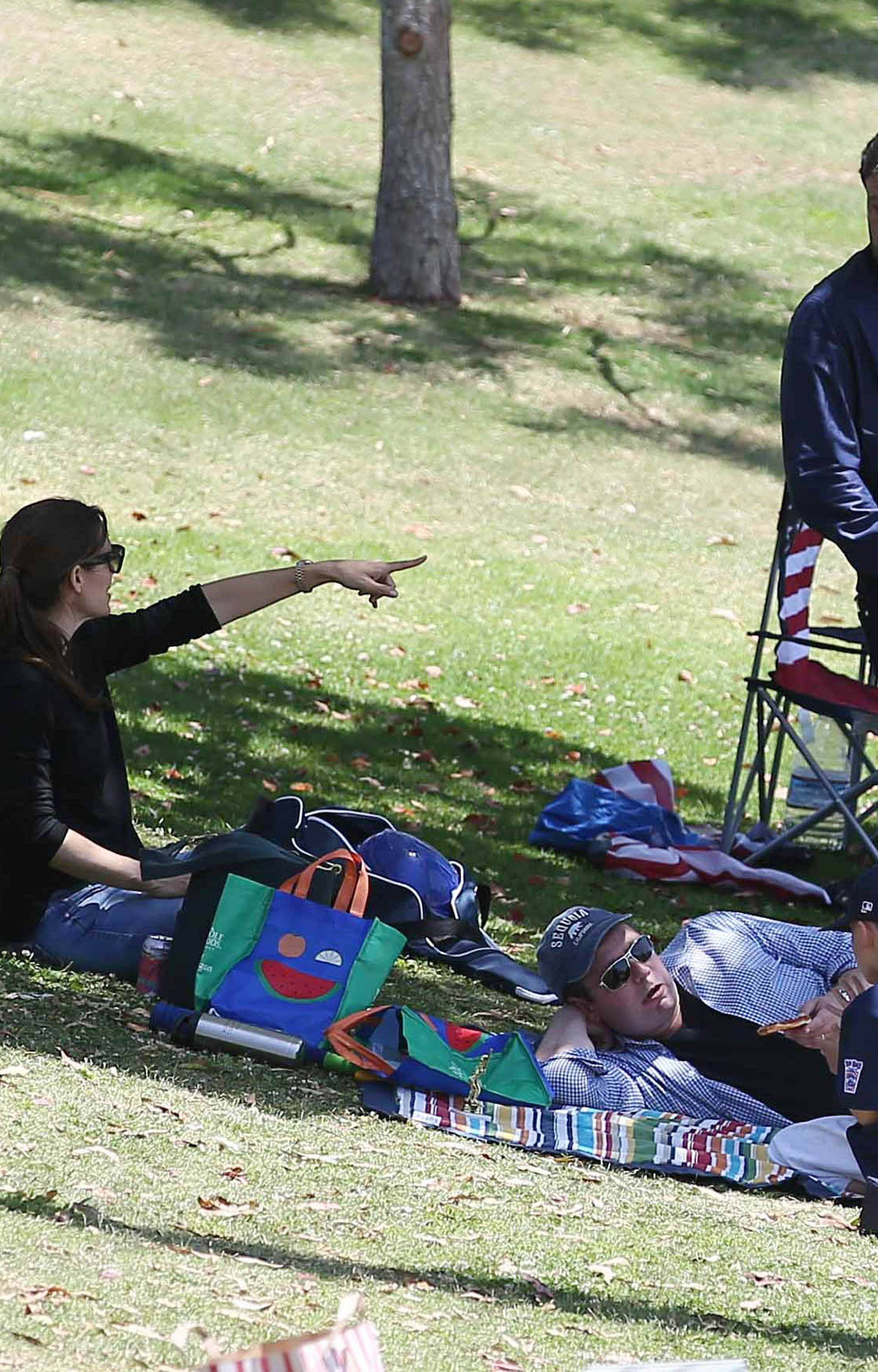 Ben Affleck and family are seen in Los Angeles