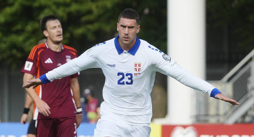 World Cup - UEFA Qualifiers - Group K - Latvia v Serbia