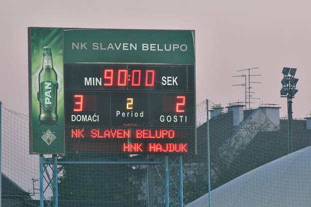 Koprivnica: Utakmica 14. kolo 1. HNL Slaven Belupo - Hajduk