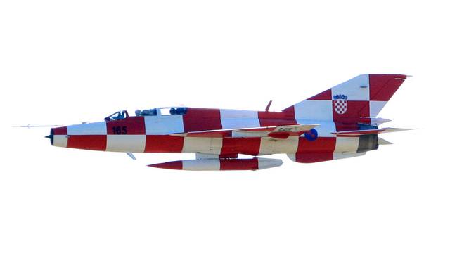 Knin: Prelet zrakoplova Mig-21na probi povodom proslave 19.obljetnice VRA Oluja