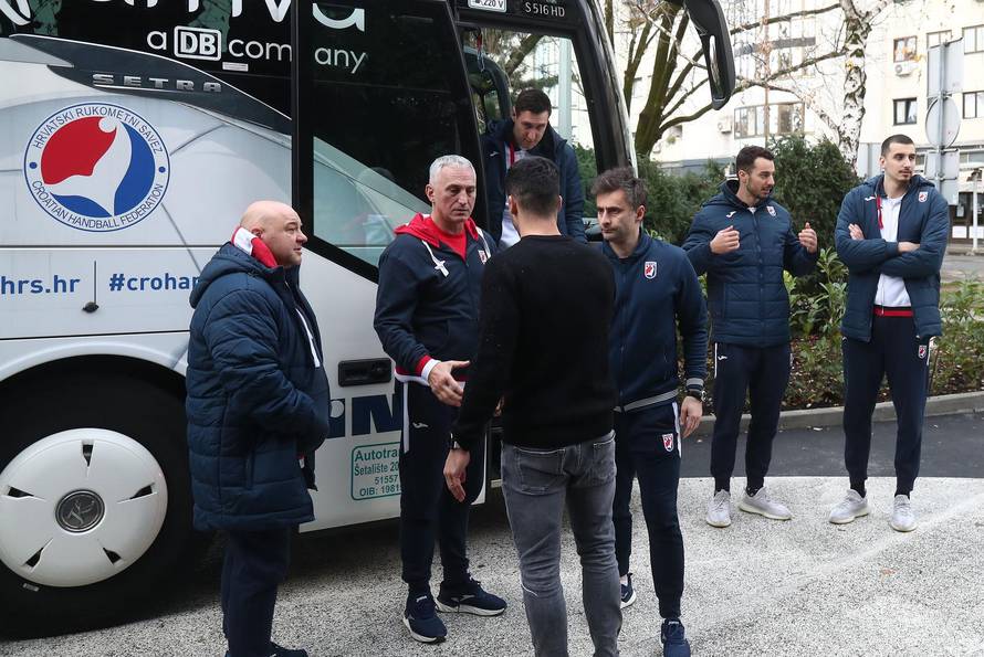 Zagreb: Okupljanje muške rukometne reprezentacije uoči priprema za Europsko prvenstvo 2024.